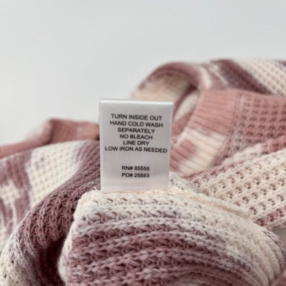 Pistola Olga Thermal Pullover Size XL Waffle Knit Long Sleeve Cotton Crewneck - Picture 11 of 11